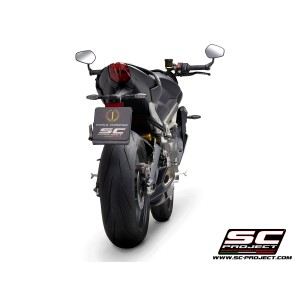 SC Project para TRIUMPH STREET TRIPLE 765 S - R - RS (2020 - 2022) - Escape SC1-R titanio, negro mate