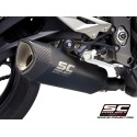 SC Project para TRIUMPH STREET TRIPLE 765 S - R - RS (2020 - 2022) - Escape SC1-R titanio, negro mate