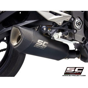 SC Project para TRIUMPH STREET TRIPLE 765 S - R - RS (2020 - 2022) - Escape SC1-R titanio, negro mate