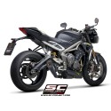 SC Project para TRIUMPH STREET TRIPLE 765 S - R - RS (2020 - 2022) - Escape S1 titanio, negro mate