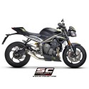 SC Project para TRIUMPH STREET TRIPLE 765 S - R - RS (2020 - 2022) - Escape S1 titanio