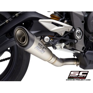 SC Project para TRIUMPH STREET TRIPLE 765 S - R - RS (2020 - 2022) - Escape S1 titanio