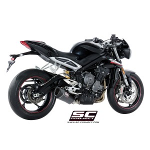 SC Project para TRIUMPH STREET TRIPLE 765 (2017 - 2019) - S - R - RS - Escape SC1-R carbono