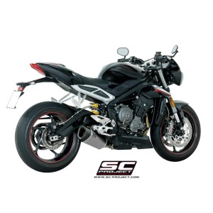 SC Project para TRIUMPH STREET TRIPLE 765 (2017 - 2019) - S - R - RS - Escape SC1-R titanio