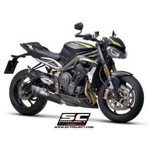 SC Project para TRIUMPH STREET TRIPLE S 660 - A2 (2020 - 2022) - Escape SC1-R carbono