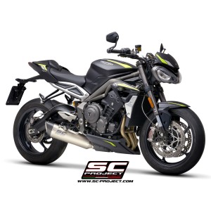 SC Project para TRIUMPH STREET TRIPLE S 660 - A2 (2020 - 2022) - Escape SC1-R titanio