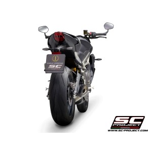 SC Project para TRIUMPH STREET TRIPLE S 660 - A2 (2020 - 2022) - Escape SC1-R titanio