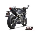 SC Project para TRIUMPH STREET TRIPLE S 660 - A2 (2020 - 2022) - Escape SC1-R titanio, negro mate