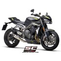 SC Project para TRIUMPH STREET TRIPLE S 660 - A2 (2020 - 2022) - Escape S1 titanio
