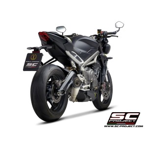 SC Project para TRIUMPH STREET TRIPLE S 660 - A2 (2020 - 2022) - Escape S1 titanio
