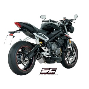 SC Project para TRIUMPH STREET TRIPLE S 660 - A2 (2017 - 2019) - Escape SC1-R titanio
