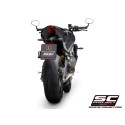 SC Project para TRIUMPH STREET TRIPLE S 660 - A2 (2017 - 2019) - Escape S1 titanio