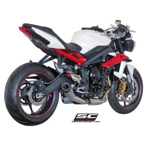 SC Project para TRIUMPH STREET TRIPLE 675 (2013 - 2016) - R - RX - Escape Conic acero inoxidable