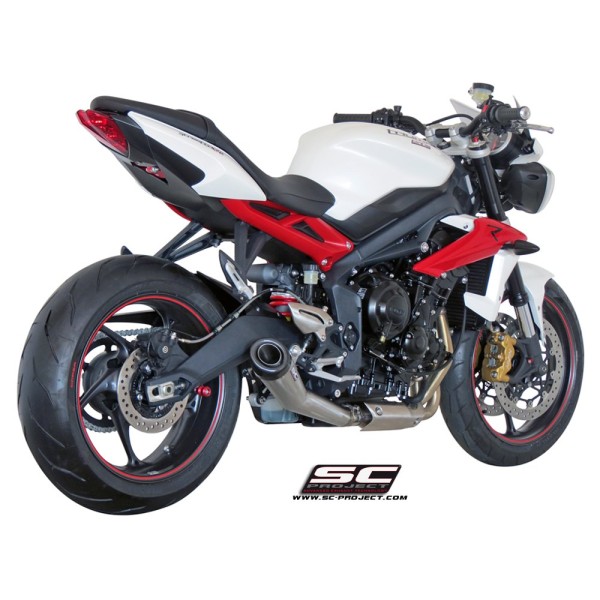SC Project para TRIUMPH STREET TRIPLE 675 (2013 - 2016) - R - RX - Escape Conic acero inoxidable