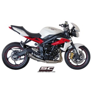 SC Project para TRIUMPH STREET TRIPLE 675 (2013 - 2016) - R - RX - Escape Conic acero inoxidable
