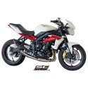 SC Project para TRIUMPH STREET TRIPLE 675 (2013 - 2016) - R - RX - Escape Conic acero inoxidable