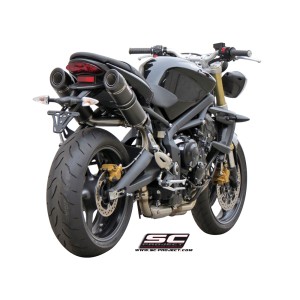 SC Project para TRIUMPH STREET TRIPLE 675 (2007 - 2012) - R - Par de escapes GP-Tech carbono