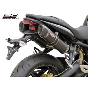SC Project para TRIUMPH STREET TRIPLE 675 (2007 - 2012) - R - Par de escapes GP-Tech carbono