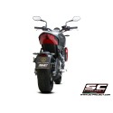 SC Project para TRIUMPH TRIDENT 660 (2021 - 2024) - Línea de escape completa 3-1 acero inoxidable, negro mate, con escape STR-1