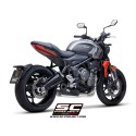 SC Project para TRIUMPH TRIDENT 660 (2021 - 2024) - Línea de escape completa 3-1 acero inoxidable, con escape STR-1