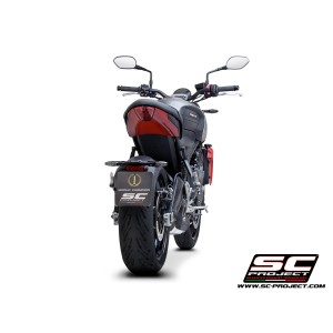SC Project para TRIUMPH TRIDENT 660 (2021 - 2024) - Línea de escape completa 3-1 acero inoxidable, con escape STR-1