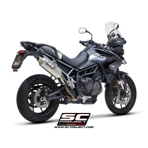 SC Project para TRIUMPH TIGER 850 (2021 - 2024) - Escape Rally Raid titanio