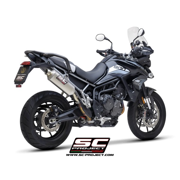 SC Project para TRIUMPH TIGER 850 (2021 - 2024) - Escape Rally Raid titanio