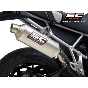 SC Project para TRIUMPH TIGER 850 (2021 - 2024) - Escape Rally Raid titanio