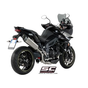 SC Project para TRIUMPH TIGER SPORT 1050 (2016 - 2020) - Escape SC1-R titanio, posición alta