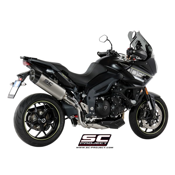 SC Project para TRIUMPH TIGER SPORT 1050 (2016 - 2020) - Escape Adventure titanio, posición alta
