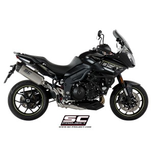 SC Project para TRIUMPH TIGER SPORT 1050 (2016 - 2020) - Escape Adventure titanio, posición alta