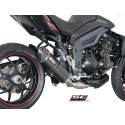 SC Project para TRIUMPH TIGER SPORT 1050 (2013 - 2015) - Escape Oval carbono, posición baja