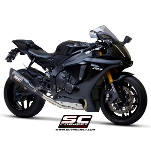 SC Project para YAMAHA YZF R1 Race (2026) - Escape SC1-R carbono (250 mm), con supresor de catalizador