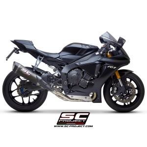 SC Project para YAMAHA YZF R1 (2020 - 2025) - R1M - Escape SC1-R carbono (350 mm), con supresor de catalizador