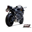 SC Project para YAMAHA YZF R1 (2017 - 2019) - R1M - Escape GP70-R carbono, con supresor de catalizador