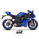 SC Project para YAMAHA YZF R9 (2025 - 2026) - Línea de escape completa 3-1 acero inoxidable, con escape SC1-R titanio