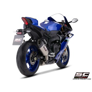 SC Project para YAMAHA YZF R9 (2025 - 2026) - Línea de escape completa 3-1 acero inoxidable, con escape SC1-R titanio