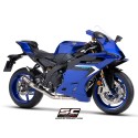 SC Project para YAMAHA YZF R9 (2025 - 2026) - Línea de escape completa 3-1 titanio, con escape CR-T carbono, con malla antipiedr