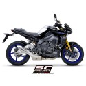 SC Project para YAMAHA MT-10 (2022 - 2024) - Escape CR-T titanio, con malla antipiedras