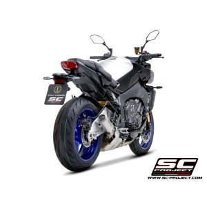 SC Project para YAMAHA MT-10 (2022 - 2024) - Escape CR-T titanio, con malla antipiedras