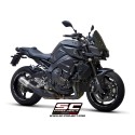 SC Project para YAMAHA MT-10 (2016 - 2021) - Escape CR-T titanio, con malla antipiedras