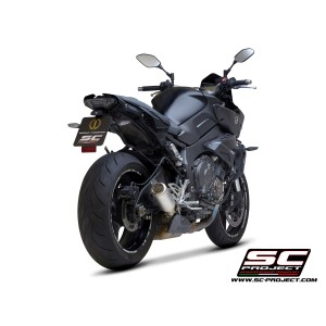 SC Project para YAMAHA MT-10 (2016 - 2021) - Escape CR-T titanio, con malla antipiedras