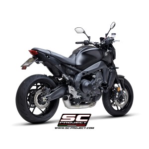 SC Project para YAMAHA MT-09 (2021 - 2023) - Línea de escape completa 3-1 acero inoxidable, con escape CR-T titanio