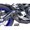 SC Project para YAMAHA MT-09 (2017 - 2020) - Línea de escape completa 3-1 acero inoxidable, con escape S1, negro mate