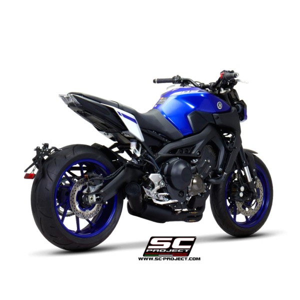 SC Project para YAMAHA MT-09 (2017 - 2020) - Línea de escape completa 3-1 acero inoxidable, con escape Conico 70s acero inoxidab