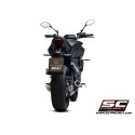 SC Project para YAMAHA MT-07 (2021 - 2024) - Línea de escape completa 2-1 acero inoxidable, con escape CR-T carbono