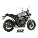 SC Project para YAMAHA MT-07 (2017 - 2020) - Línea de escape completa 2-1 acero inoxidable, con escape Conico 70s acero inoxidab