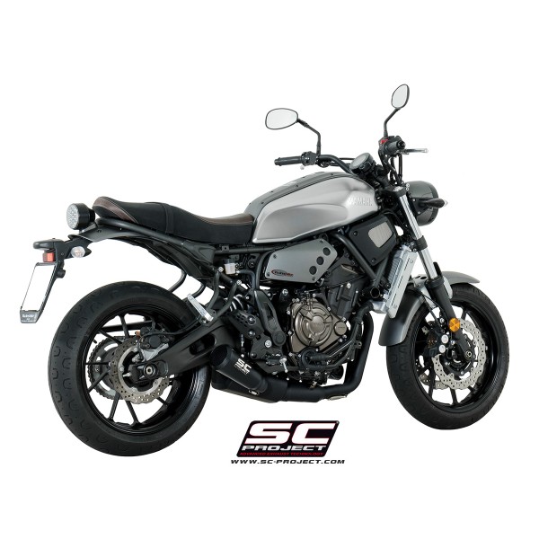 SC Project para YAMAHA MT-07 (2017 - 2020) - Línea de escape completa 2-1 acero inoxidable, con escape Conico 70s acero inoxidab