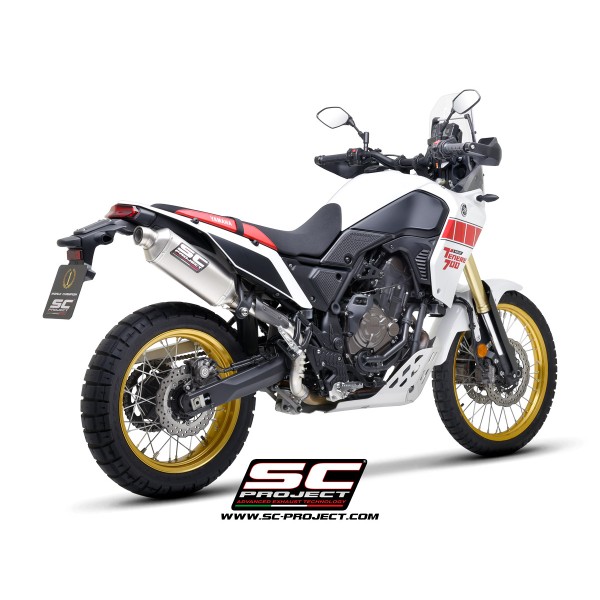 SC Project para YAMAHA TENERE 700 (2021 - 2024) - Escape Rally Raid titanio, posición alta