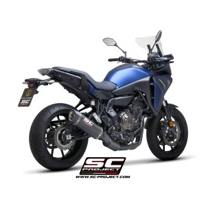 SC Project para YAMAHA TRACER 700 (2020) - TRACER 7 (2021 - 2024) - GT - Euro 5 - Línea de escape completa 2-1 acero inoxidable,